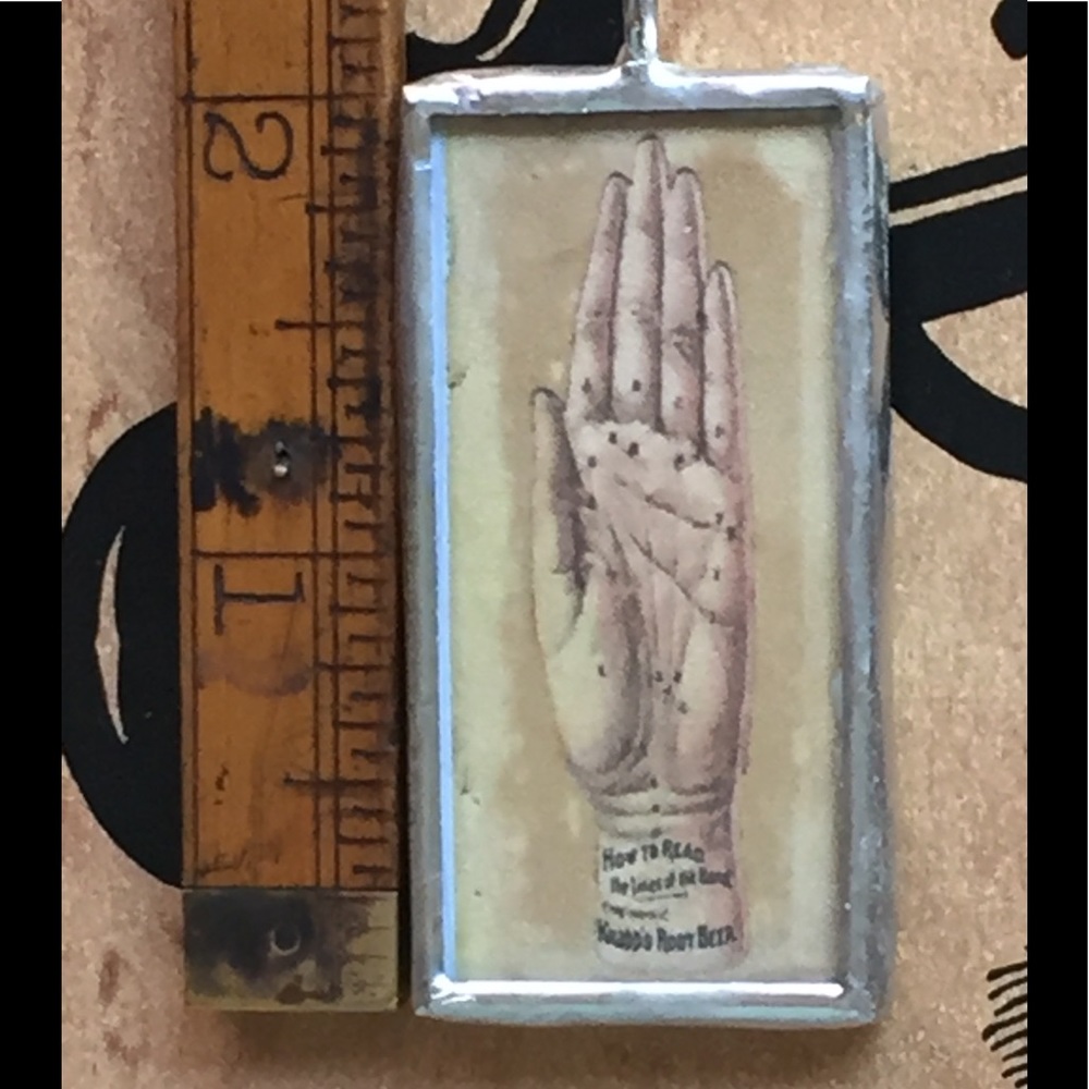 Palmistry La Mano pendant ouija witch gypsy mystic
